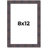 PosterPalooza | Photo Size Slim Profile Brown Frame - UV Acrylic, Foam Board Backing, Hanging Hardware - 2 of 4