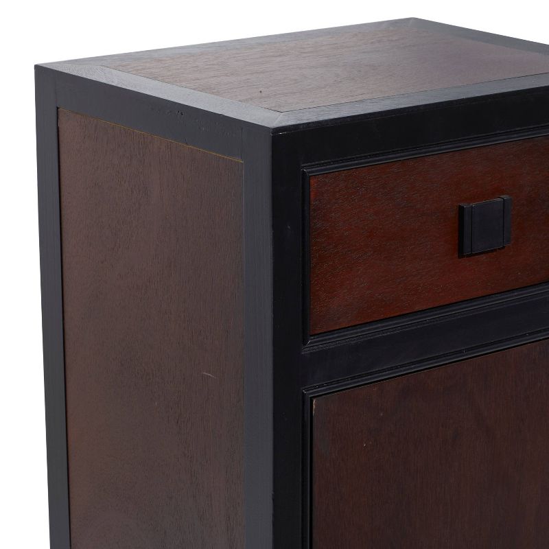 Contemporary Small Wood Cabinet Dark Brown - Olivia &#38; May, 4 of 18