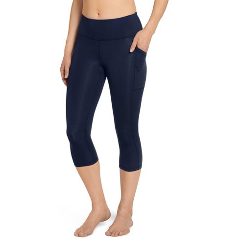 Jockey Women's Activewear Cotton Stretch Capri Legging, Dark Navy, Small :  : Clothing, Shoes & Accessories