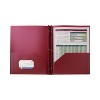 Staples 2-Pocket Presentation Folder Burgundy (21611-CC/20649) 654256 - 2 of 2