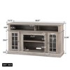 NicBex TV Stand for 65 Inch TV with Glass Door Design,TV Entertainment Center with 23-Inch Electric Fireplace,TV Console Table for Living Room - 3 of 4