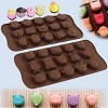 Aoibox Diverse Animal Silicone Chocolate Molds, Food Grade for Chocolate, Candy, Ice Cube, Dog Treats, 4-Piece Set - 4 of 4