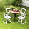Tangkula Set of 16 Dining Chairs w/ Rubber Wood Legs & Padded Seat for Home Office Events White - 3 of 4