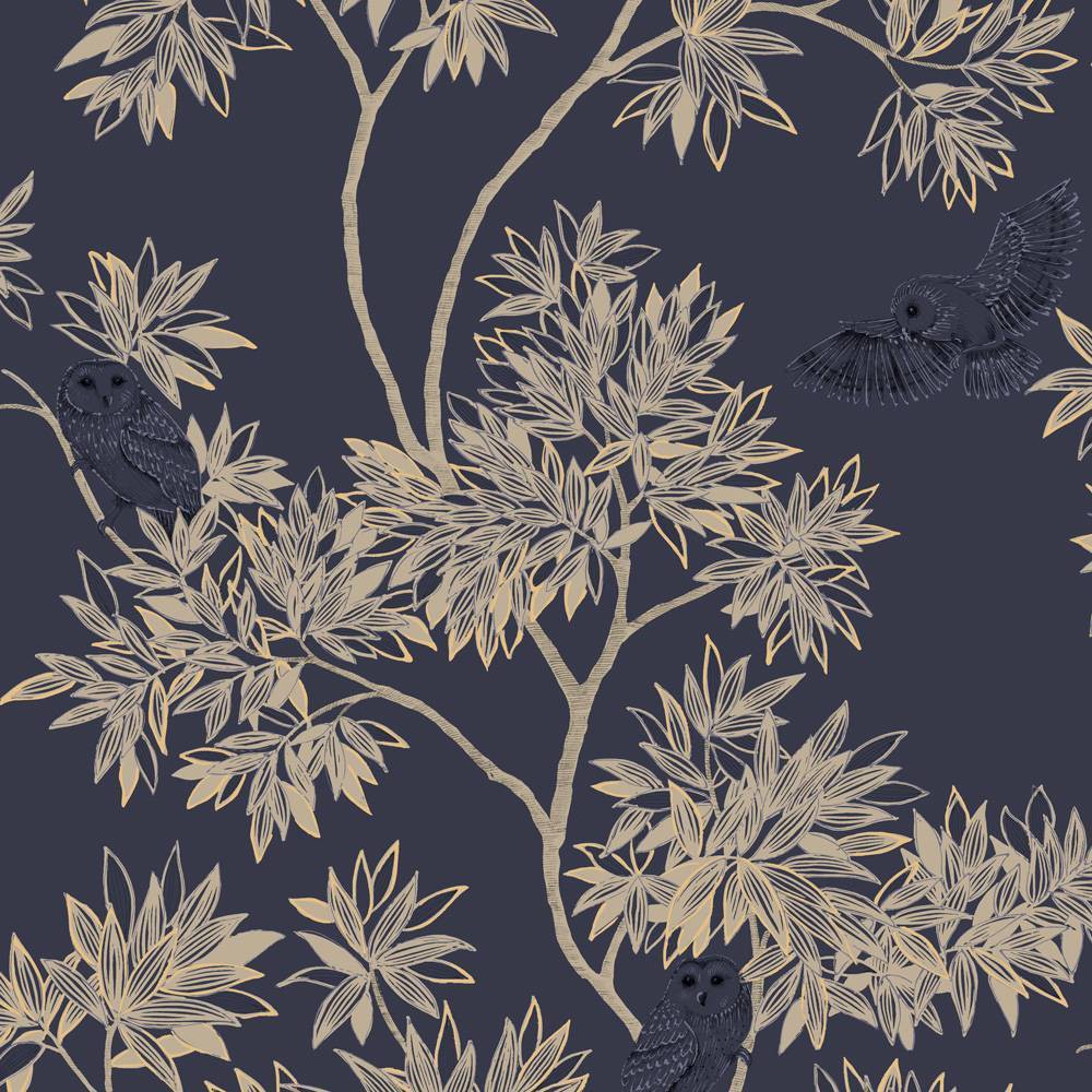 Photos - Wallpaper Tempaper & Co.® Parliament Non Pasted , Indigo Navy, 56 sq. ft.