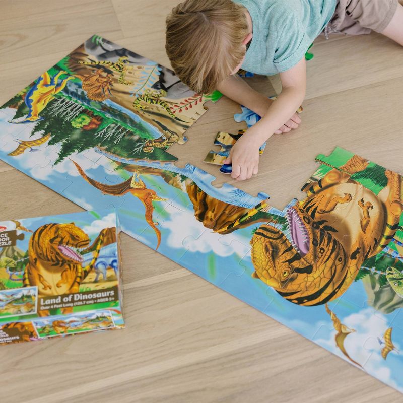 Melissa And Doug Land Of Dinosaurs Floor Puzzle 48pc, 6 of 11