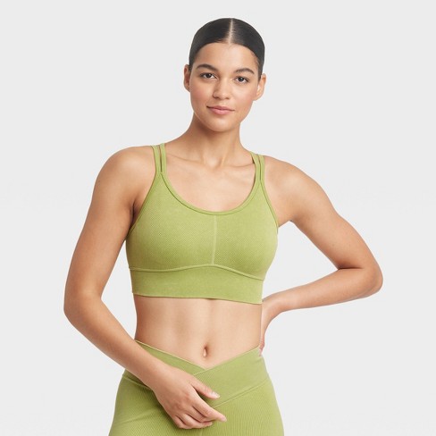 Women's Seamless Strappy Bra - Joylab™ Green Xs : Target