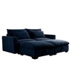 86.6" Corduroy Cloud Modular Sectional Sofa Bed with Big Deep Seat and 2 Storage Ottoman for Small Living Room - 4 of 4