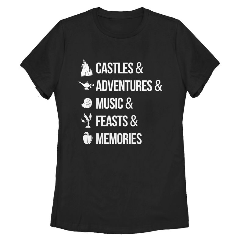 Women's Disney Princesses Magic Keywords T-Shirt, 1 of 4
