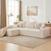 Modular L-Shaped Cloud Sofa – 110" Convertible Chenille Sectional w/Ottomans, Washable & No Assembly - 3 of 4