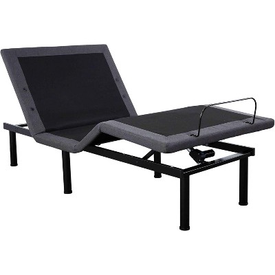 Adjustable Bed Frame, Electric Bed Base with Massage, Head & Foot Incline, Wireless Remote, 2 Built-in USB Ports, LED Night Light
