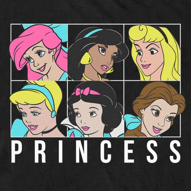 Men's Disney Princess Squares T-Shirt, 2 of 6