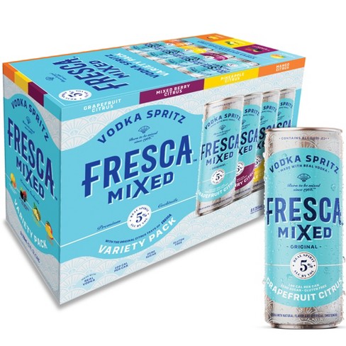 Fresca Mixed Vodka Spritz Variety Pack 8pk 12oz Can 5.0% ABV – BevMo!