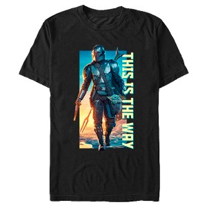 Men's Star Wars: The Mandalorian Din Djarin This is the Way Epic Poster T-Shirt - 1 of 4