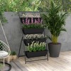 NAYSAYE 4 Tier Vertical Raised Garden Planter Set with Stand 4 Outdoor Planter Boxes for Vegetables Flowers and Herbs, Black, 30"*31"*63.75" - 2 of 4