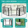 BestMassage Dog Playpen 24/32/40 Inch Heavy Duty Playpen Pen Dog Fence Dog Kennel with Doors Indoor Outdoor Pet Exercise Pen Puppy Playpen - 4 of 4