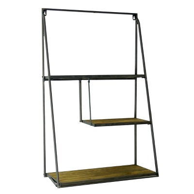 VIP Wood 32 in. Black Sloped Shelf