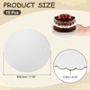 Unique Bargains Disposable Greaseproof Cardboard Scalloped Cake Platters 10 Pcs - 2 of 4