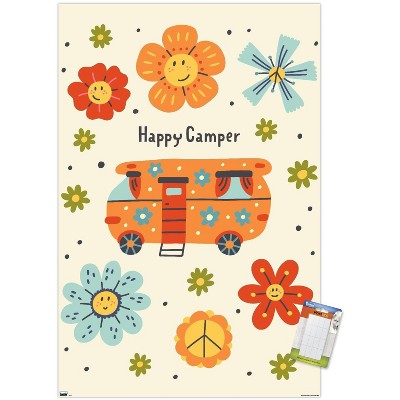 Trends International Cozy Joy - Happy Camper Unframed Wall Poster Print ...