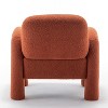 SEYNAR Modern Teddy Upholstered Accent Chair with Tubular Multifunctional Legs for Living Room - 4 of 4