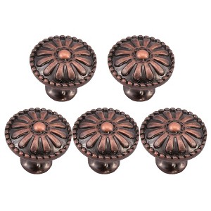 Unique Bargains Zinc Alloy DIY Corrosion-Resistant Dressing Table Cabinet Knob 5 Pcs - 1 of 4