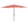 TiramisuBest 6x9ft Outdoor Patio Waterproof Umbrella with Crank & Push Button Tilt (without Flap) for Garden, Backyard, Pool, Market - Navy Blue - 2 of 4