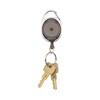 Advantus Carabiner-Style Retractable ID Card Reel, 30" Extension, Smoke, 6/Pack - 3 of 3