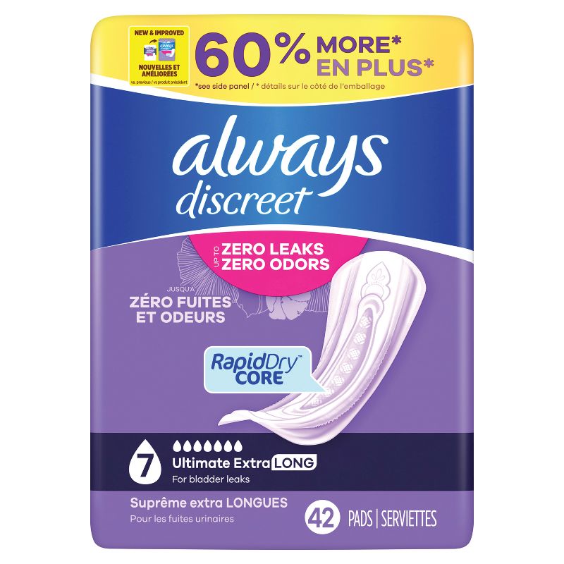 Always Discreet Ultimate Extra Protection 7 Drop Base Pads, 3 of 14