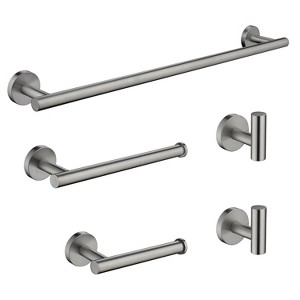 CLIHOME 4-Piece Bathroom Accessory Set, SUS304 Hardware Set Includes Towel Bar, Toilet Paper Holder - 1 of 4