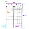 Flower Trellis, Metal Garden Trellis For Climbing Plants, Outdoor Garden Trellis Arch, Garden Trellis Modern-Cuddlewood - 4 of 4