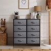 Sorbus 8 Drawers Dresser- Storage Unit with Steel Frame, Wood Top, Fabric Bins - for Bedroom, Closet, Office and more - 2 of 4