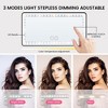 Car Sun Visor Vanity Mirror ¨C Black, Rechargeable LED with 3 Light Modes, 60 LEDs, Dimmable Touch Control for Car/Truck/SUV - 2 of 4