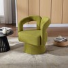 CAVINAS 360 Degree Swivel Chairs, Cuddle Barrel Chair, Accent Chairs, Round Armchairs with Wide Upholstered, Fluffy Fabric Chair - 4 of 4
