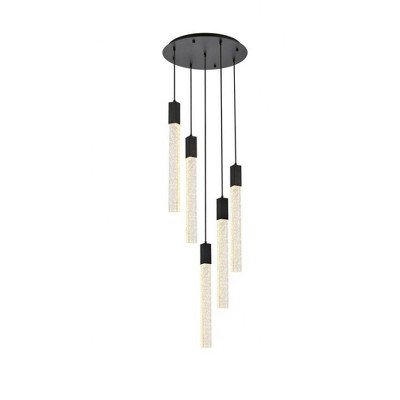 Elegant Lighting Weston 5 - Light Pendant in  Black