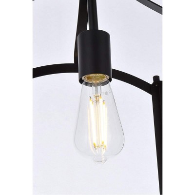 Black Iron Indoor/Outdoor 1-Light Flush Mount Fixture