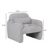 attop Accent Chair, Lounge Chair for Living Room, Bedroom, Easy Assembly - 2 of 4