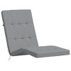 vidaXL Deck Chair Cushion Set of 2 Grey Oxford Fabric Standard - 4 of 4
