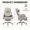 OUTSUPPLY Accent Chairs, Swivel Ergonomic Chair with Lumbar Support Headrest, 155° Reclining Computer Chair - 4 of 4