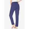 Jessica London Women's Plus Size Classic Cotton Denim Straight-Leg Jean - 3 of 4