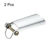 Unique Bargains Towing Receiver Hitch for Clevis Trailer Replacement Hooks Latch Silver Tone 2 Pcs - 3 of 4