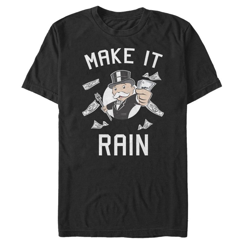 Men's Monopoly Make It Rain Pennybags T-Shirt, 1 of 5