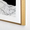 Viviana Gonzalez Lines in the mountains Metal Framed Art Print - Deny Designs - 4 of 4