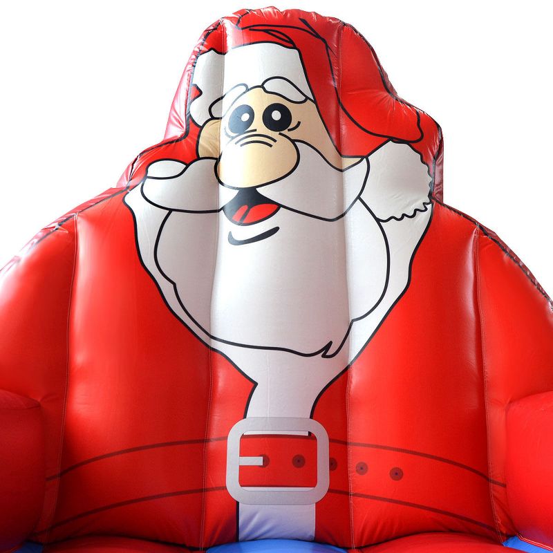 Costway Inflatable Santa Claus Water Park Castle Jumper Christmas Bounce House Without Blower, 4 of 8