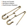 Unique Bargains Metal Decorative Women's Clothing 1 Hole Brooch Pins 20 Pcs - 4 of 4