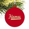 UIC Secondary Logo Wood Christmas Tree Holiday Ornament - 4 of 4