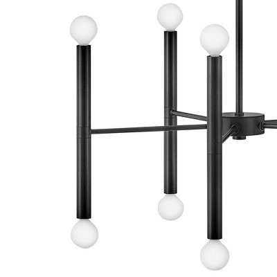 Millie Black 10-Light Mid-Century Modern Chandelier