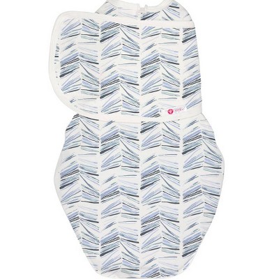 Image of embe Starter Original Swaddle Wrap - Angle Stripe Watercolor