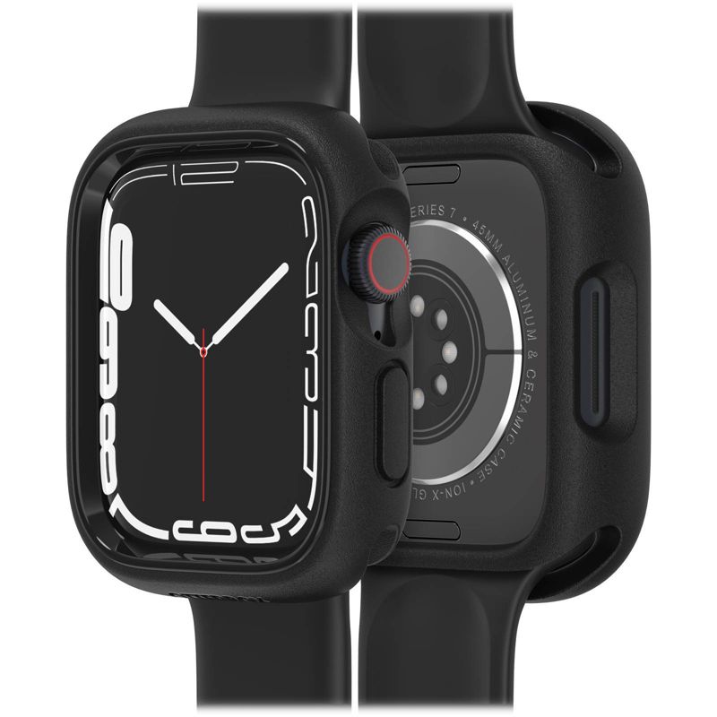 OtterBox Apple Watch Series 9/8/7 45mm Exo Edge Bumper Case - Black, 1 of 6