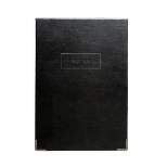 Vegan Leather Paper Bloc Composition Notepad Black - russell+hazel