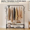 SUGIFT Garment Rack with Storage Shelves and Coat/Hat Hanging Hooks - 2 of 4