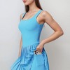 Anna-Kaci Active Women's Sleeveless Athletic Dress with Built-In Shorts Pleated Wrap Skirt and Stretch Fabric with Side Pocket - 4 of 4